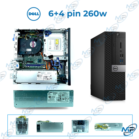 🔌 Bloc d’Alimentation DELL 260W 6+4 Pin – Power Supply PC Dell OptiPlex Format SFF