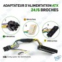 🔌 Adaptateur d’Alimentation ATX 24 vers 6 Broches – Convertisseur PSU Carte Mère PC
