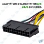 🔌 Adaptateur d’Alimentation ATX 24 vers 6 Broches – Convertisseur PSU Carte Mère PC