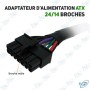 🔌 Adaptateur d’Alimentation ATX 24 vers 14 Broches – Câble Convertisseur PSU pour Carte Mère PC