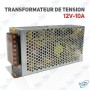 ⚡ Transformateur de Tension 12V 10A – Alimentation AC/DC 120W pour LED, CCTV et Équipements Électroniques