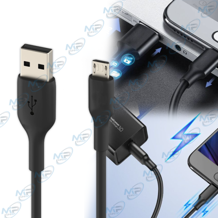 🔌Câble USB Micro-USB Charge Rapide – Câble Android Résistant pour Charge & Données