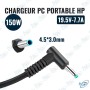 🔌 Chargeur PC Portable HP 150W – Adaptateur Secteur 19.5V 7.7A Haute Performance
