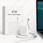🔌 Chargeur USB-C 87W Power Adapter – Adaptateur Secteur Type-C avec Câble USB-C vers USB-C