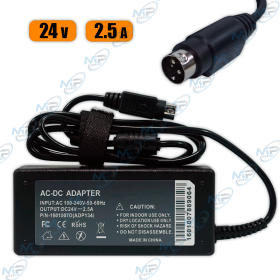 🔌 Chargeur Adaptateur AC-DC 24V 2.5A – Alimentation Secteur Universelle Connecteur 4 Broches