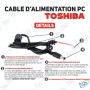 🔌 Câble d’Alimentation Chargeur PC Toshiba – Câble de Remplacement pour Ordinateur Portable Toshiba