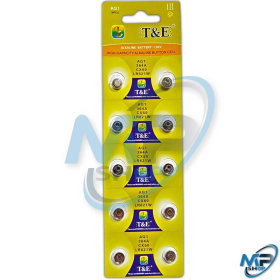🔋 Piles Bouton AG1 / LR621W 1.55V Alcaline – Pack de 10 Batteries pour Montres et Petits Appareils