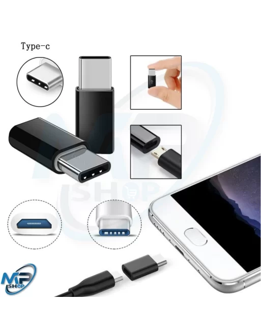Adaptateur Micro USB Femelle vers Type C Male Connecteur Chargeur