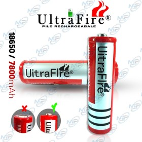 🔋 Batterie rechargeable 18650 UltraFire 7800mAh – Accu lithium-ion haute capacité 3.7V