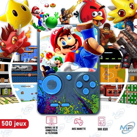 🎮 Console rétro portable 500 jeux – Console de jeu vidéo avec manette et connexion TV