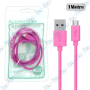 🔌Câble USB Micro-USB Rose 1m – Câble Android Charge & Synchronisation
