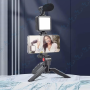 🎤 Kit Vlogging Professionnel AY-49 – Trépied + Micro + LED + Télécommande pour Smartphone & YouTube