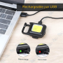 🔦 Mini Lampe LED Porte-Clés Rechargeable 6W COB – Éclairage Puissant, Ouvre-bouteille & Support Magnétique