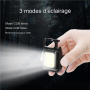 🔦 Mini Lampe LED Porte-Clés Rechargeable 6W COB – Éclairage Puissant, Ouvre-bouteille & Support Magnétique