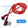 🔌Câble iPhone Lightning Coude 90° MUJU – Charge Rapide 3.0A – Spécial Gaming