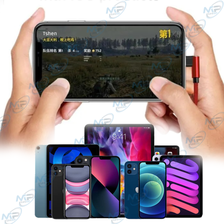 🔌Câble iPhone Lightning Coude 90° MUJU – Charge Rapide 3.0A – Spécial Gaming