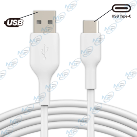 🔌Câble USB vers USB Type-C Charge et Transfert de Données Haute Qualité – Blanc