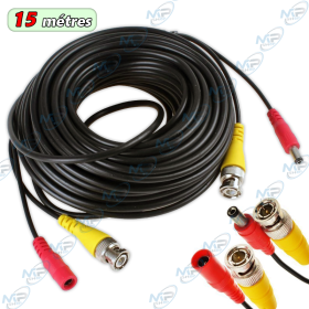 copy of Câble CCTV 10 mètres BNC + Alimentation