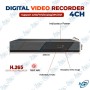 🖥️ Enregistreur Vidéo Numérique DVR 4 Canaux Full HD H.265 – Compatible AHD/TVI/Analog/IP – Système de Surveillance CCTV