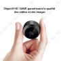 🎥 Mini Caméra Espion WiFi A9 HD – Caméra de Surveillance Sans Fil avec Détection de Mouvement