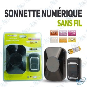Sonnette Sans Fil Numérique LED