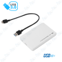 💾 Boîtier Disque Dur Externe 2.5" USB 3.0 – Enclosure HDD/SSD Haute Vitesse Portable