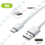 🔌Câble USB vers Type-C MUJU Charge Rapide et Data – 1m Haute Qualité