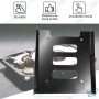 💾 Support Disque Dur 2.5" vers 3.5" – Adaptateur HDD/SSD pour Boîtier PC avec Vis
