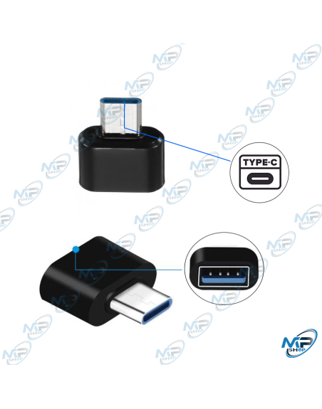 CÂBLE OTG USB 2.0 TYPE C UNIPHA