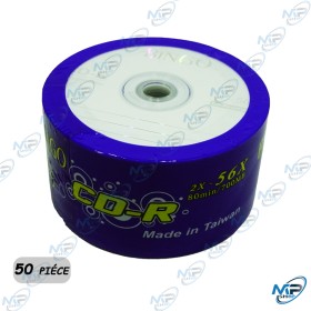 💿 Pack 50 CD-R 700MB Bingo – Disques vierges 52x pour gravure audio et données
