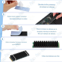 ❄️ Radiateur SSD M.2 NVMe 2280 – Dissipateur thermique ultra fin avec pad thermique pour refroidissement optimal