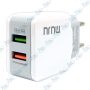 ⚡Chargeur Secteur MUJU Double Port USB 2.4A Auto-ID 12W – Charge Rapide avec Câble Micro USB