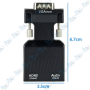 🔌 Adaptateur VGA vers HDMI avec Audio – Convertisseur 1080p pour PC vers TV / écran HDMI