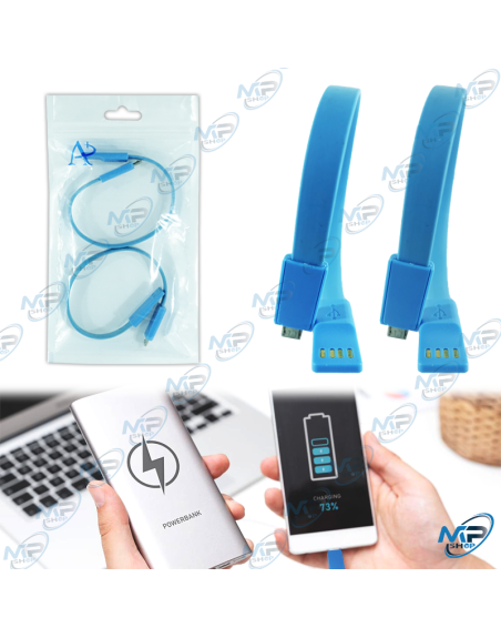 ⚡Câble de Charge USB Courte Ultra-Compact – Synchronisation et Alimentation Rapides