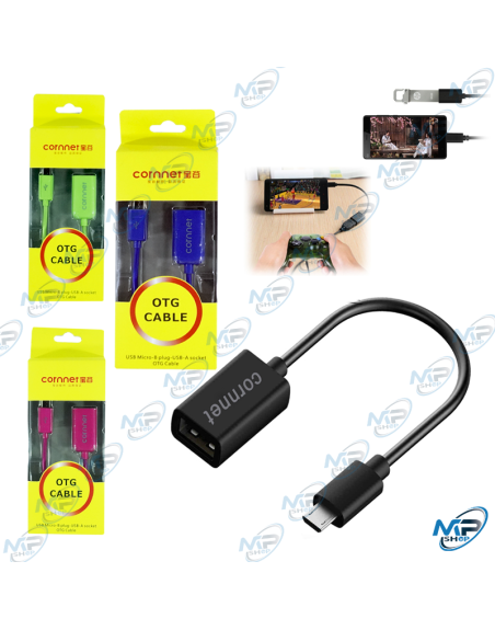 CÂBLE OTG VERS MICRO USB CORNNET