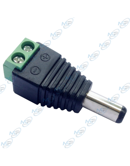 🔌Connecteur DC Mâle 5.5x2.1mm | Adaptateur d'Alimentation à Vis Rapide