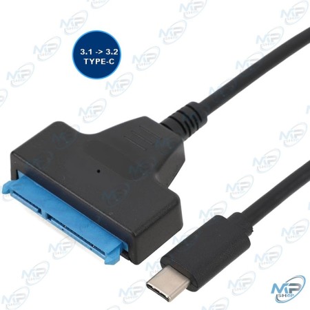 🔌 Adaptateur USB-C vers SATA 3.0 – Convertisseur Type-C vers Disque Dur SSD/HDD 2.5" Haute Vitesse