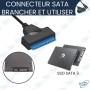 🔌 Adaptateur USB 3.0 vers SATA III – Convertisseur pour Disque Dur SSD/HDD 2.5" Haute Vitesse 6 Gbps