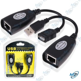 🔌 Rallonge USB via RJ45 – Adaptateur Extension USB vers Ethernet jusqu’à 45m (150ft)