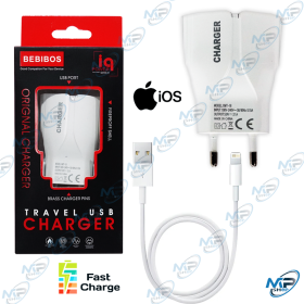⚡Chargeur BEBIBOS AP-013 USB Charge Rapide avec Câble iOS