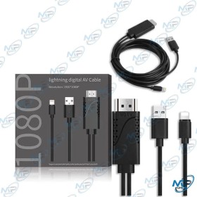 🔌 Câble Lightning vers HDMI 1080p – Adaptateur AV Digital pour iPhone et iPad avec Alimentation USB