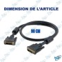 🔌 Câble DVI vers DVI – Câble Vidéo Haute Définition pour Écran, PC et Moniteur