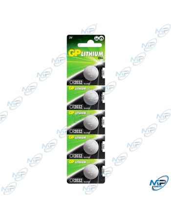 Lot de 5 piles GP LITHIUM CR2032