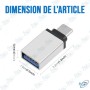 🔌 Adaptateur USB-C vers USB 3.0 – Convertisseur Type-C vers USB Femelle Haute Vitesse