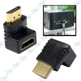 🔌 Adaptateur HDMI Coudé 90° Mâle vers Femelle – Connecteur Angle Droit pour TV & Écran