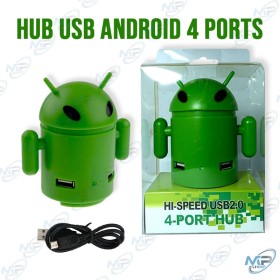 🔌 Hub USB Android 4 Ports USB 2.0 Haute Vitesse – Répartiteur USB Design Original pour PC et Laptop