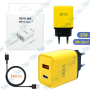 ⚡Chargeur DEVIS 25W USB & Type-C avec Câble Type-C 1M