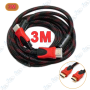 🔌 Câble HDMI 3M Haute Vitesse – Câble HDMI Tressé Résistant Compatible TV, Console, PC