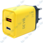 ⚡Chargeur DEVIS 25W USB & Type-C avec Câble Type-C 1M