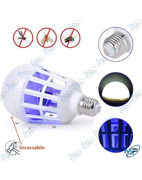 🦟Lampe Anti-Moustique & Éclairage LED 15W - Sommeil Paisible